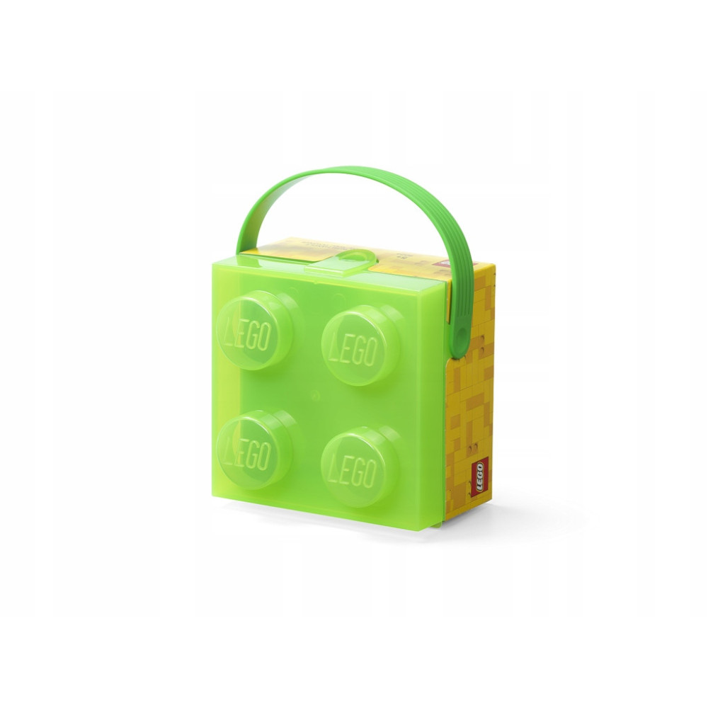 LEGO LUNCH BOX POJEMNIK PRZEZROCZYSTY JASNOZIELONY ŚNIADANIÓWKA XL