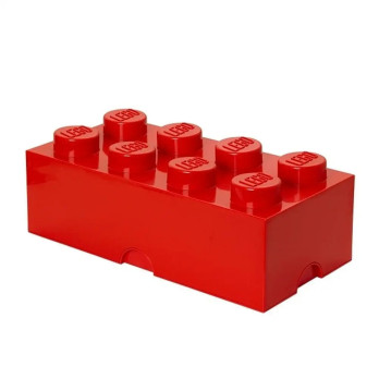 LEGO Pojemnik Klocek 8 Czerwony Box na Klocki Duży Stylowy Organizer