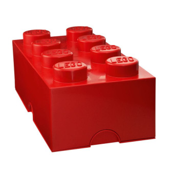 LEGO Pojemnik Klocek 8 Czerwony Box na Klocki Duży Stylowy Organizer