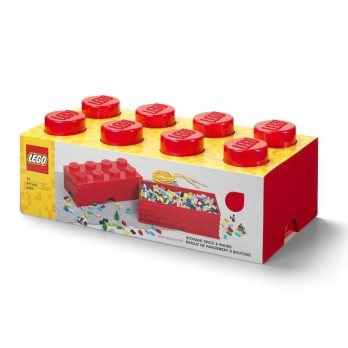 LEGO Pojemnik Klocek 8 Czerwony Box na Klocki Duży Stylowy Organizer