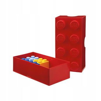 LEGO Pojemnik Klocek 8 Czerwony Box na Klocki Duży Stylowy Organizer