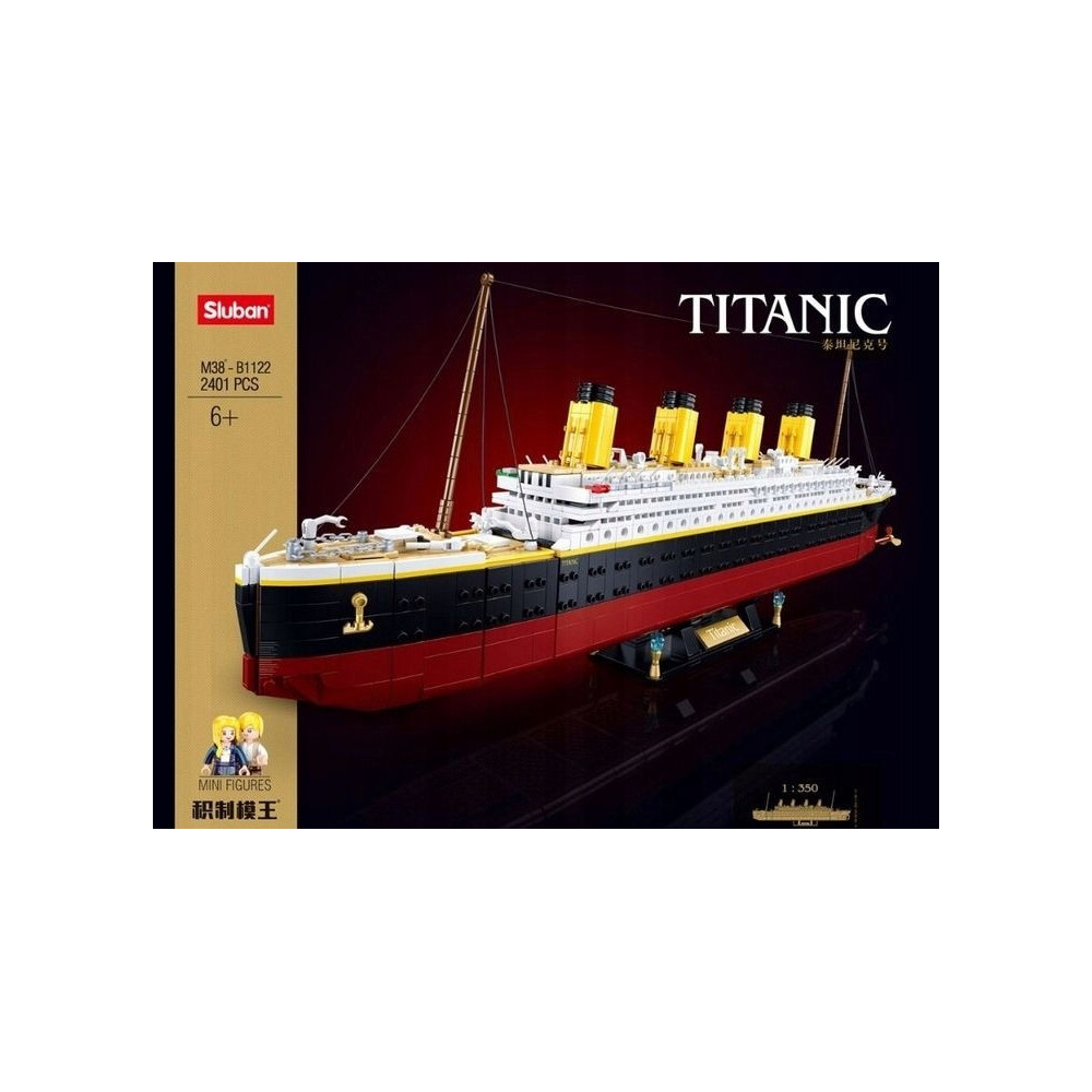 KLOCKI KONSTRUKCYJNE TITANIC ZESTAW 2401 KLOCKÓW DO UŁOŻENIA PREZENT
