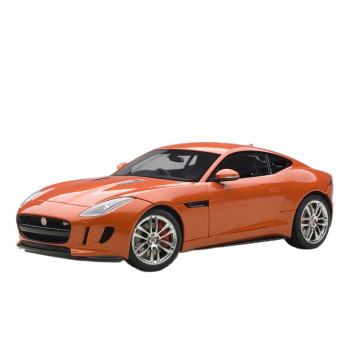METALOWY MODEL JAGUAR POMARAŃCZOWY F-TYPE DŹWIĘK ŚWIATŁA LED PREZENT 1:24
