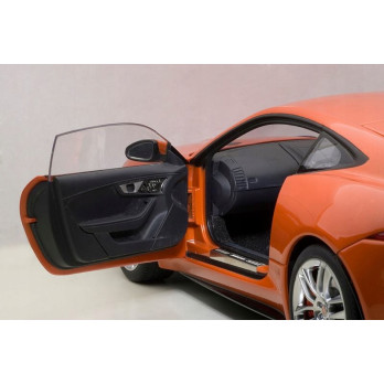 METALOWY MODEL JAGUAR POMARAŃCZOWY F-TYPE DŹWIĘK ŚWIATŁA LED PREZENT 1:24