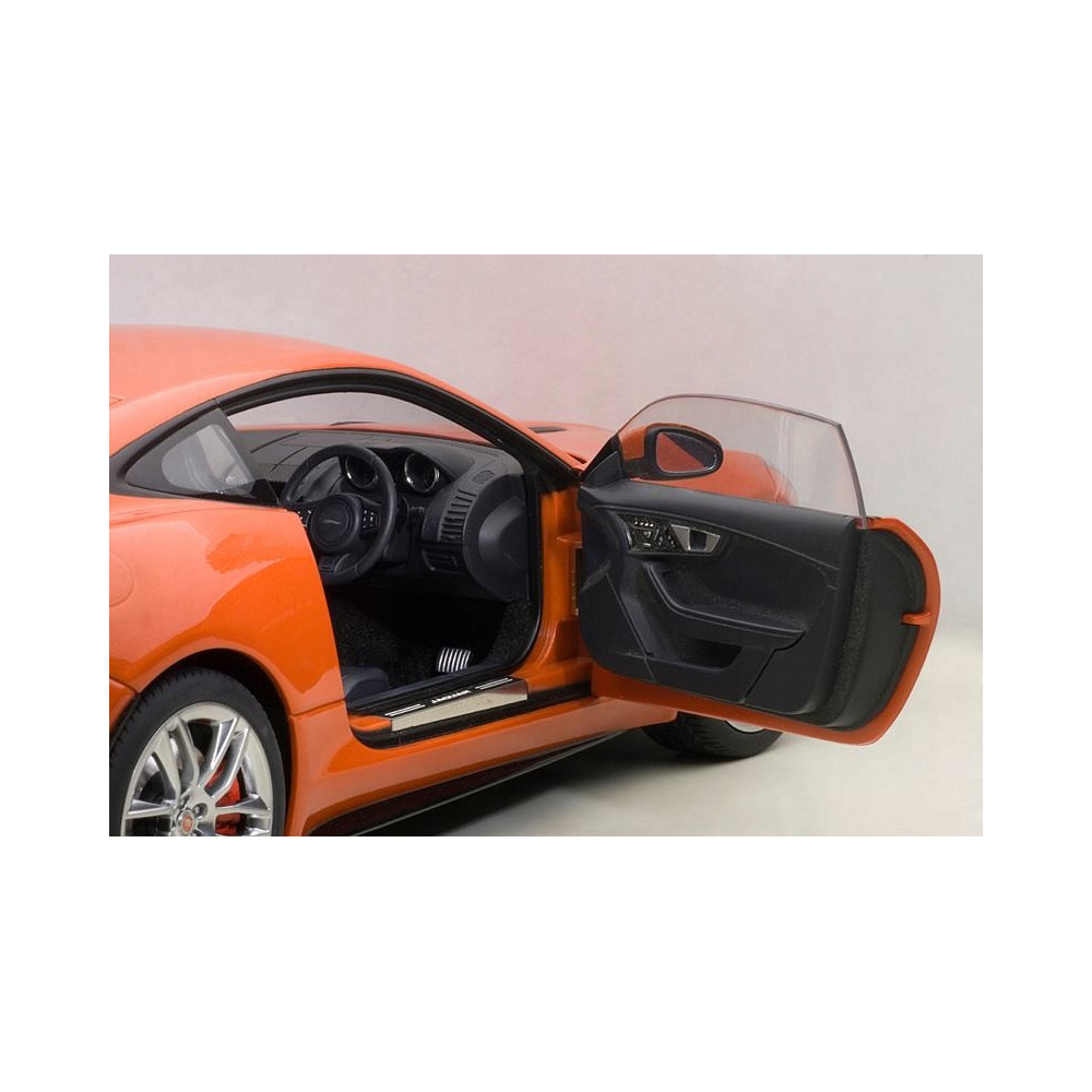 METALOWY MODEL JAGUAR POMARAŃCZOWY F-TYPE DŹWIĘK ŚWIATŁA LED PREZENT 1:24