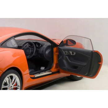 METALOWY MODEL JAGUAR POMARAŃCZOWY F-TYPE DŹWIĘK ŚWIATŁA LED PREZENT 1:24