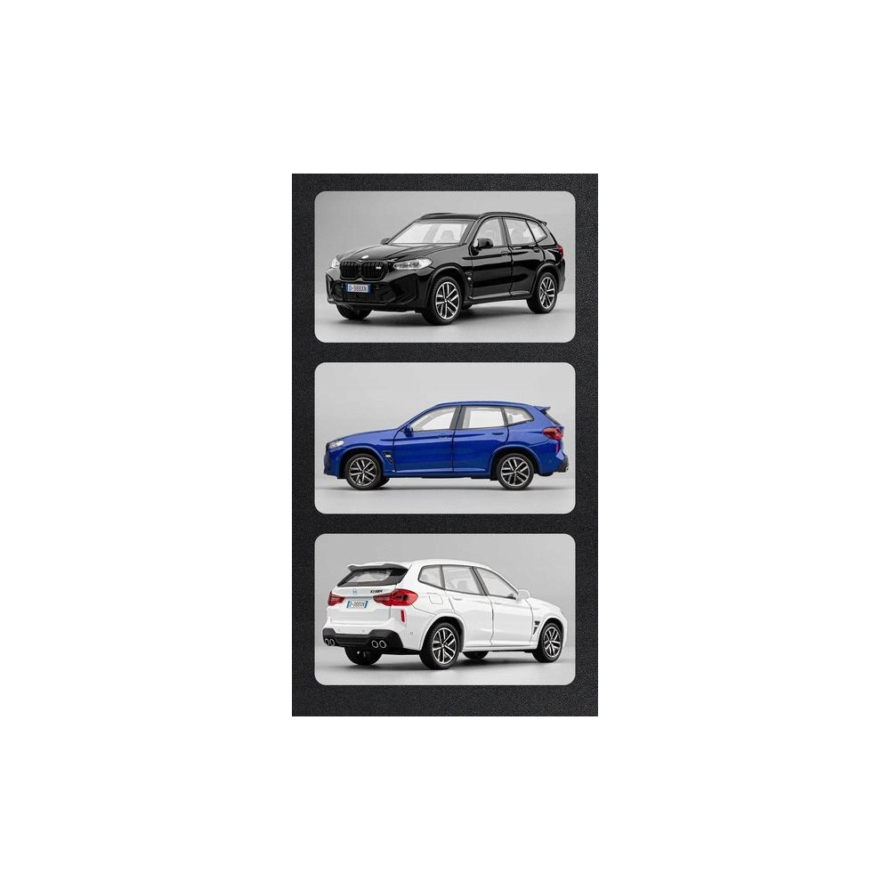 BMW X3M METALOWY MODEL SAMOCHODU 1:32 DŹWIĘK ŚWIATŁO CZARNY PREZENT