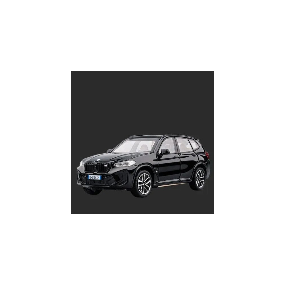 BMW X3M METALOWY MODEL SAMOCHODU 1:32 DŹWIĘK ŚWIATŁO CZARNY PREZENT