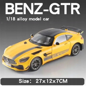 MERCEDES GTR AUTO METALOWY MODEL SAMOCHODU SPORTOWEGO 1:18 DŹWIĘK ŚWIATŁO