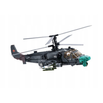 KLOCKI KONSTRUKCYJNE HELIKOPTER WOJSKOWY KA-52 913 ELEMENTÓW 1:35 MODEL