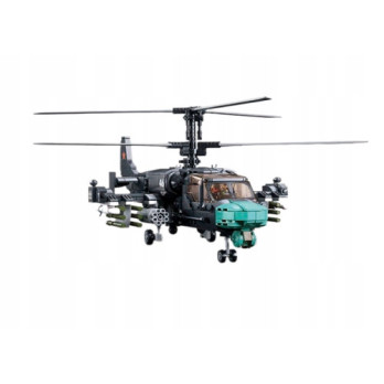 KLOCKI KONSTRUKCYJNE HELIKOPTER WOJSKOWY KA-52 913 ELEMENTÓW 1:35 MODEL