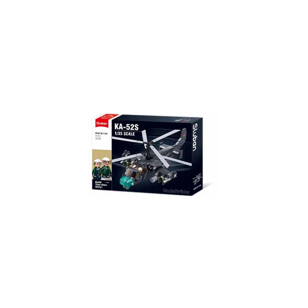 KLOCKI KONSTRUKCYJNE HELIKOPTER WOJSKOWY KA-52 913 ELEMENTÓW 1:35 MODEL