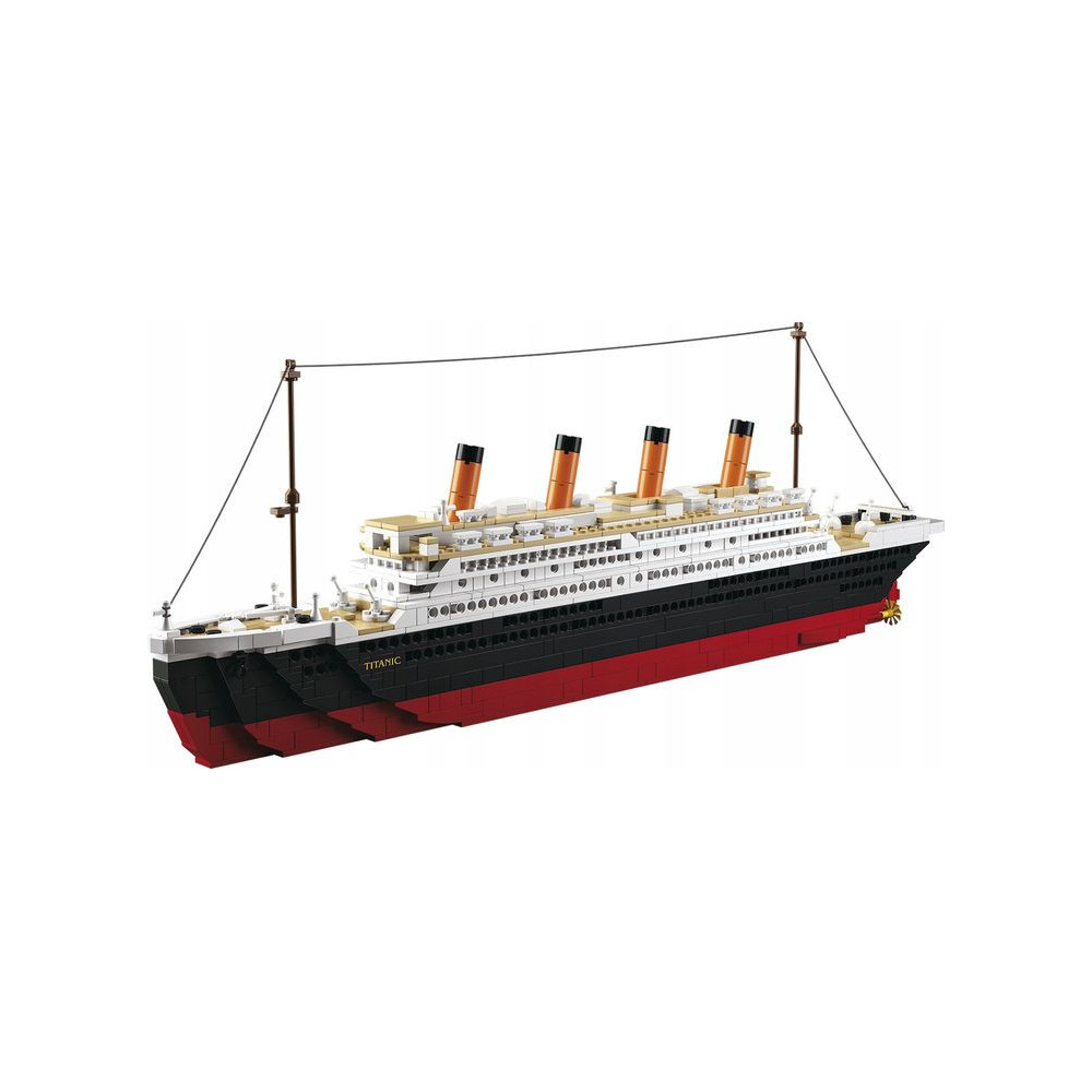 KLOCKI KONSTRUKCYJNE DUŻY TITANIC ZESTAW 1012 KLOCKÓW DO UŁOŻENIA FIGURKI