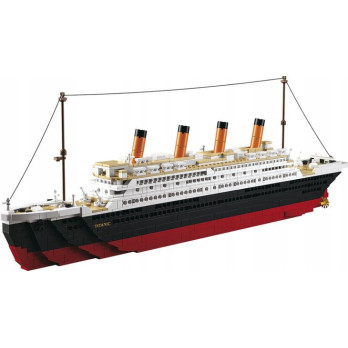 KLOCKI KONSTRUKCYJNE DUŻY TITANIC ZESTAW 1012 KLOCKÓW DO UŁOŻENIA FIGURKI