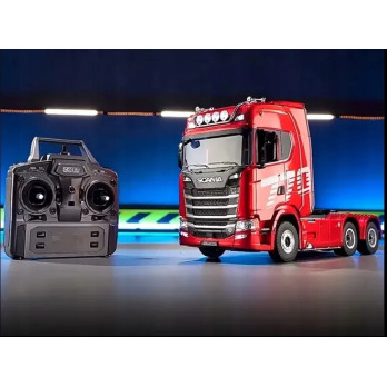 TIR CIĘŻARÓWKA CIĄGNIK SIODŁOWY HUINA 1501 ŚWIATŁA ZDALNIE STEROWANA RC RED