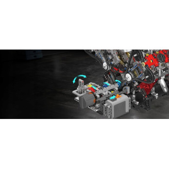 Klocki Mould King 10130 Silnik F488 3.9L V8 Twin-Turbo Model Technic BOX