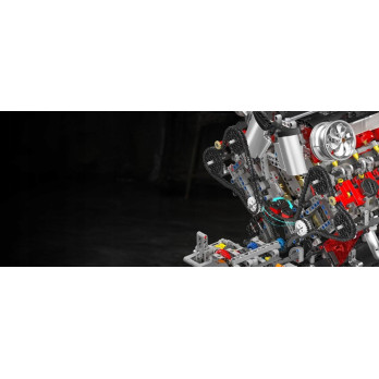 Klocki Mould King 10130 Silnik F488 3.9L V8 Twin-Turbo Model Technic BOX