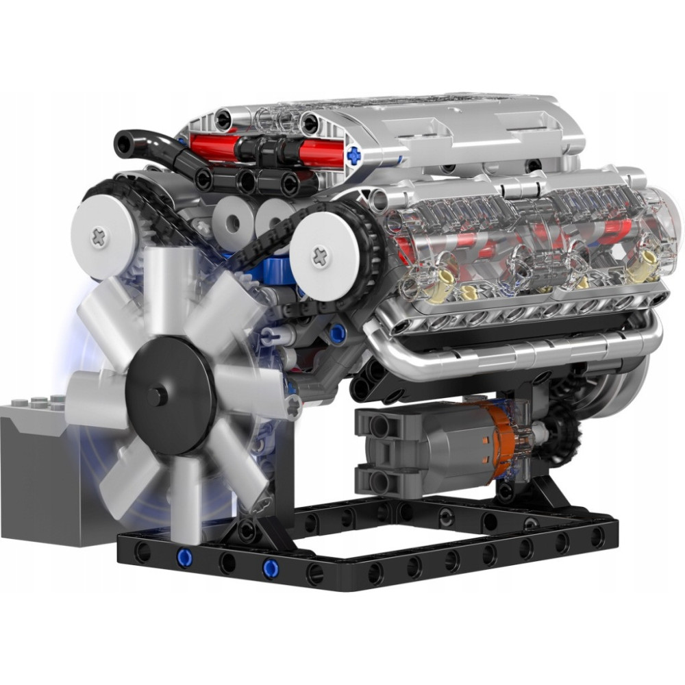 KLOCKI MOULD KING 10088 MODEL SILNIKA V8 OŚMIOCYLINDROWY SILNIK BENZYNOWY
