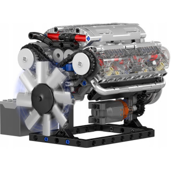 KLOCKI MOULD KING 10088 MODEL SILNIKA V8 OŚMIOCYLINDROWY SILNIK BENZYNOWY