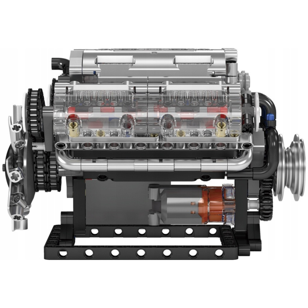 KLOCKI MOULD KING 10088 MODEL SILNIKA V8 OŚMIOCYLINDROWY SILNIK BENZYNOWY