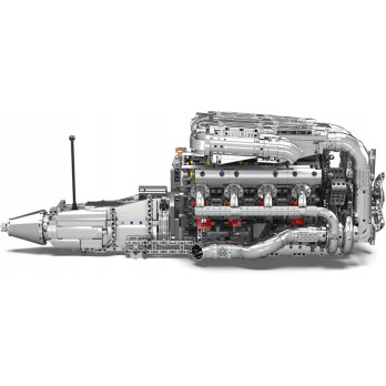 Klocki Mould King 10168 Silnik V8 TWIN-TURBO Engine Model Konstrukcyjny BOX