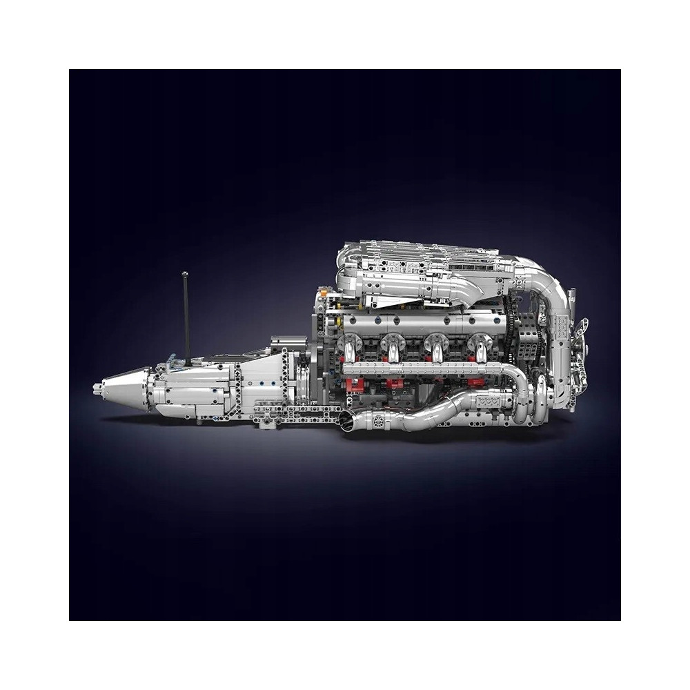 Klocki Mould King 10168 Silnik V8 TWIN-TURBO Engine Model Konstrukcyjny BOX