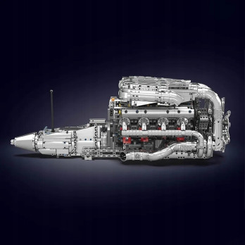 Klocki Mould King 10168 Silnik V8 TWIN-TURBO Engine Model Konstrukcyjny BOX