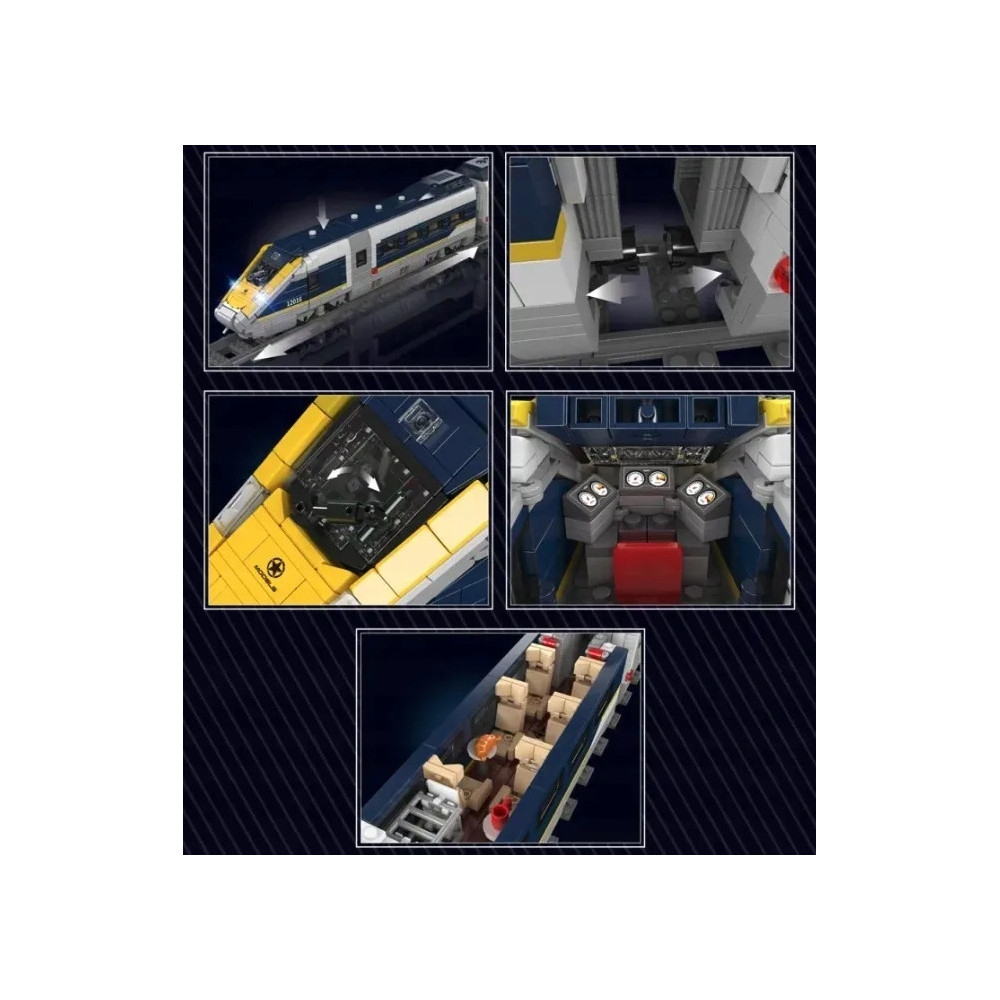 MOULD KING 12016 EUROSTAR E320 POCIĄG Z KLOCKÓW ZDALNIE STEROWANY ZESTAW