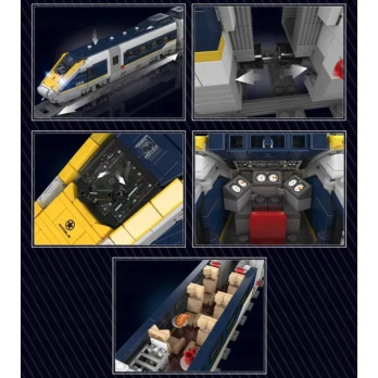 MOULD KING 12016 EUROSTAR E320 POCIĄG Z KLOCKÓW ZDALNIE STEROWANY ZESTAW