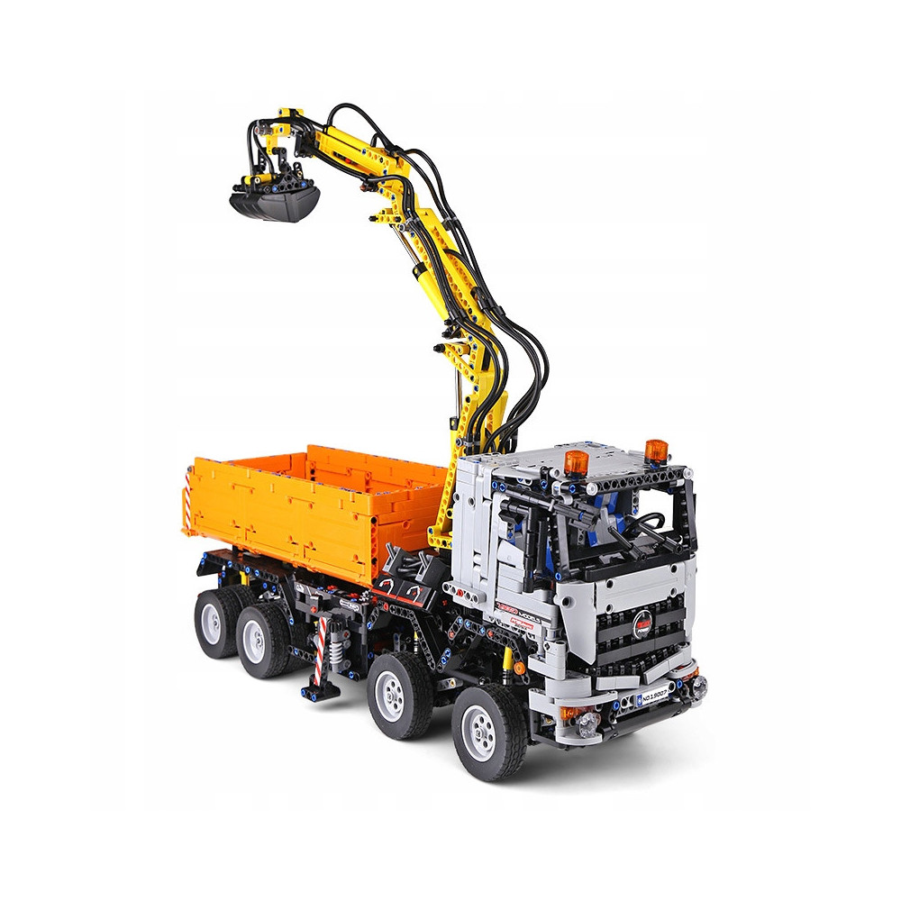 Klocki Mould King 19007 Ciężarówka Mercedes-Benz Arocs Pneumatic HDS Truck