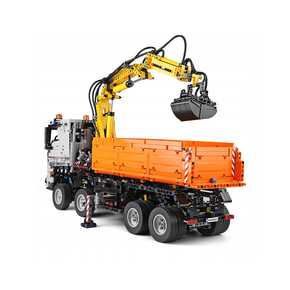 Klocki Mould King 19007 Ciężarówka Mercedes-Benz Arocs Pneumatic HDS Truck