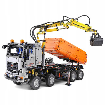 Klocki Mould King 19007 Ciężarówka Mercedes-Benz Arocs Pneumatic HDS Truck
