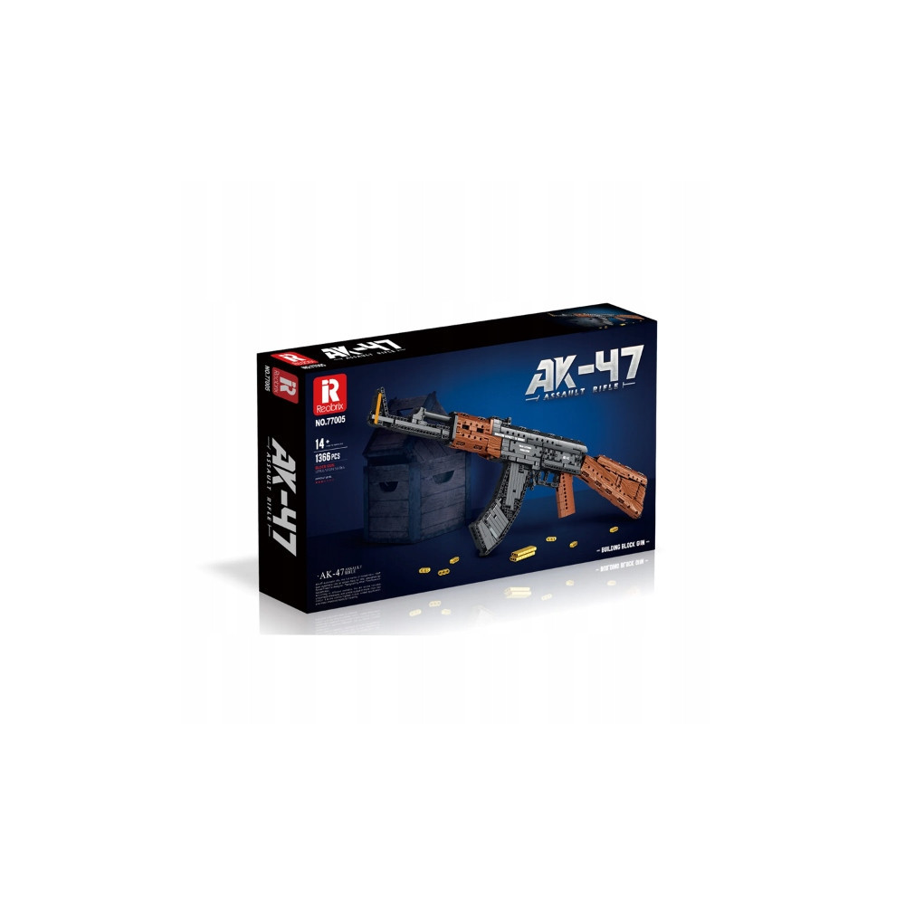 KLOCKI KONSTRUKCYJNE REOBRIX 77005 AK47 BROŃ 1238 elementów PREZENT