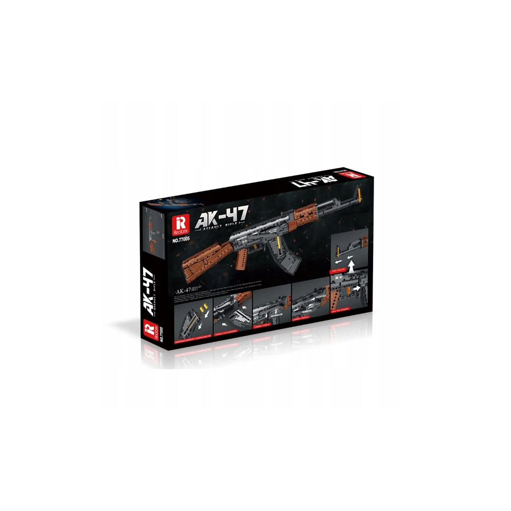 KLOCKI KONSTRUKCYJNE REOBRIX 77005 AK47 BROŃ 1238 elementów PREZENT