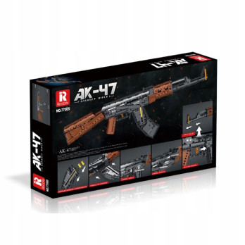 KLOCKI KONSTRUKCYJNE REOBRIX 77005 AK47 BROŃ 1238 elementów PREZENT