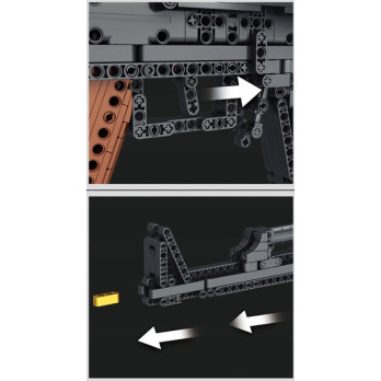 KLOCKI KONSTRUKCYJNE REOBRIX 77005 AK47 BROŃ 1238 elementów PREZENT
