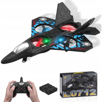 ZDALNIE STEROWANY SAMOLOT L0712 2.4 GHz KOLOROWE ŚWIATŁA ŁADOWANIE USB