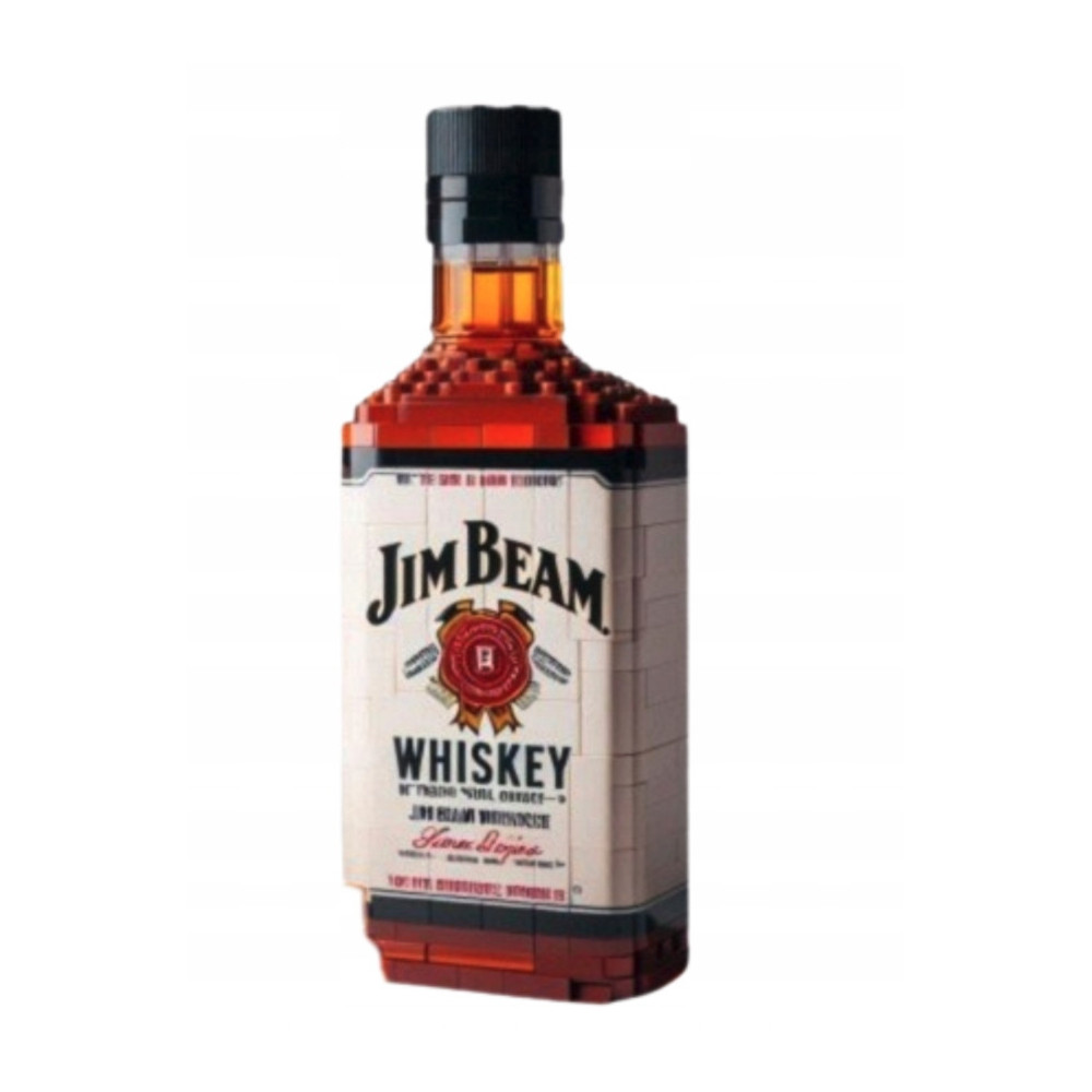 KLOCKI 3D DLA DOROSŁYCH JIM BEAM BUTELKA DEKORACJA KOLEKCJONERSKA ZESTAW