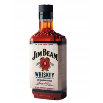 KLOCKI 3D DLA DOROSŁYCH JIM BEAM BUTELKA DEKORACJA KOLEKCJONERSKA ZESTAW
