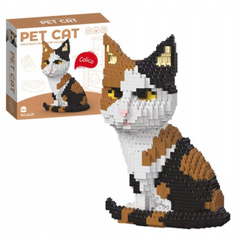 KLOCKI KREATYWNE KOT KOTEK DIY MODEL 3D KLOCKI KONSTRUKCYJNE ZESTAW PREZENT