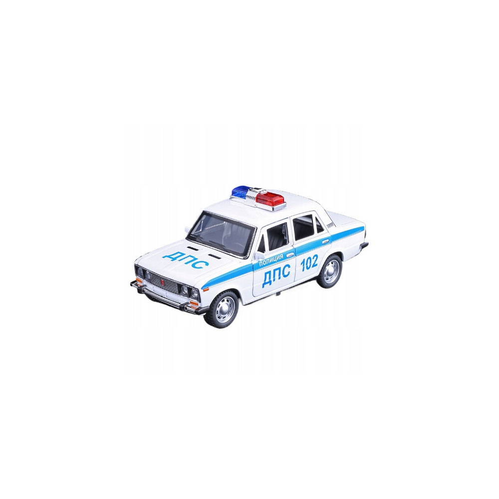 LADA AUTO POLICYJNE METALOWY MODEL SAMOCHODU SPOTOWEGO 1:24 DŹWIĘK ŚWIATŁO