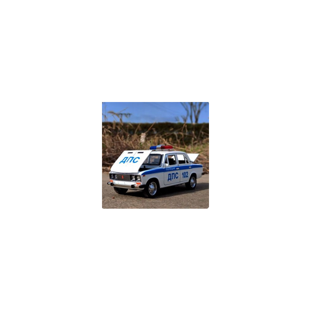LADA AUTO POLICYJNE METALOWY MODEL SAMOCHODU SPOTOWEGO 1:24 DŹWIĘK ŚWIATŁO