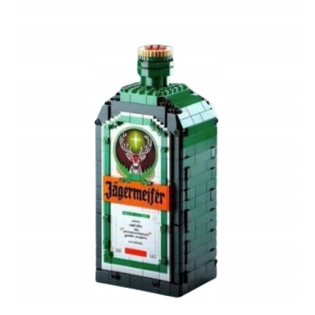 KLOCKI 3D DLA DOROSŁYCH JAGERMEISTER BUTELKA DEKORACJA KOLEKCJONERSKA