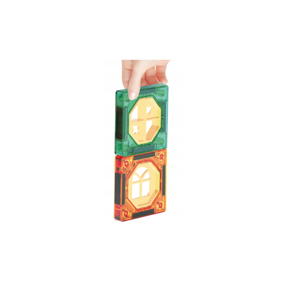 KLOCKI MAGNETYCZNE 3D TOR KULKOWY ŚWIECĄCY ZESTAW DIY 349 ELEMENTÓW