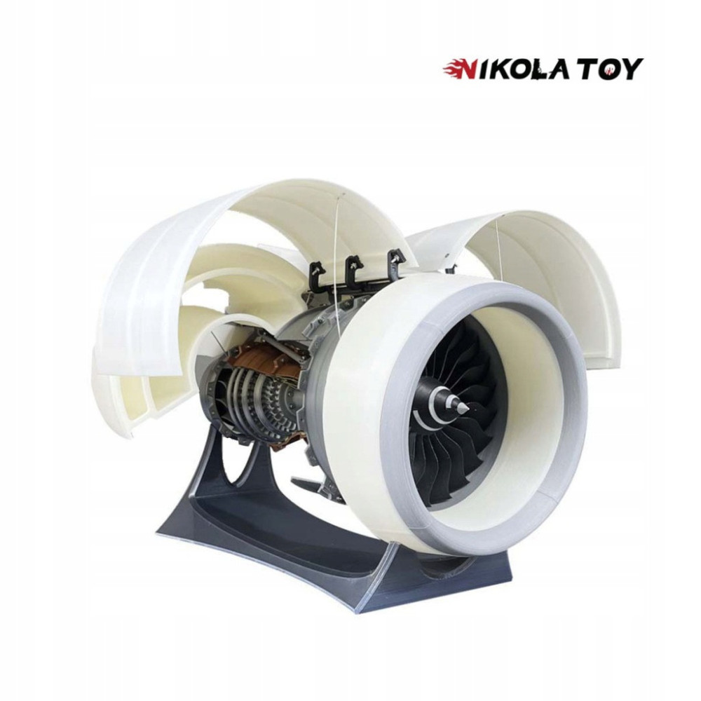 TURBOFAN ENGINE Tr900 MODEL SILNIKA SAMOLOTU MECHANICZNA ZABAWKA NAUKOWA