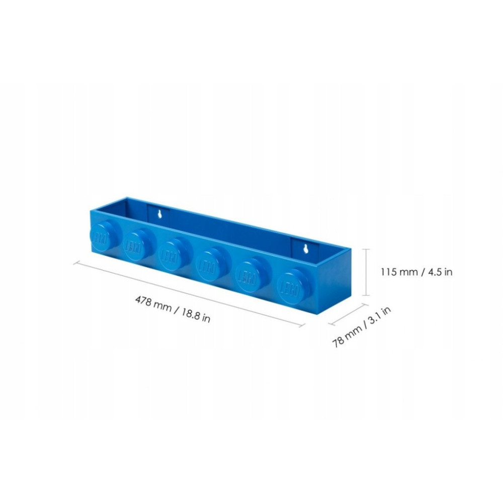 LEGO PÓŁKA PODŁUŻNA Pokój Kopenhaga regał niebieski 41121731