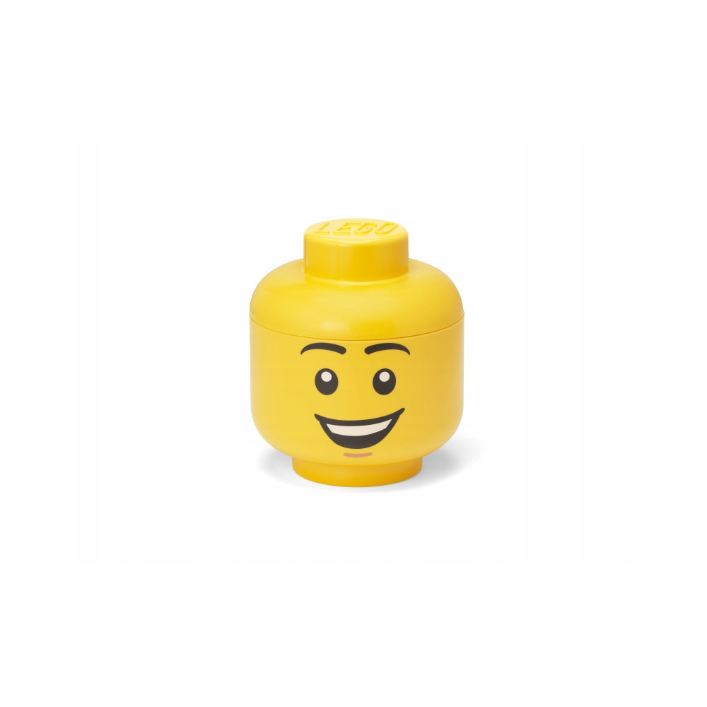 Pojemnik LEGO uśmiechnięta głowa minifigurki żółta 8,5 l