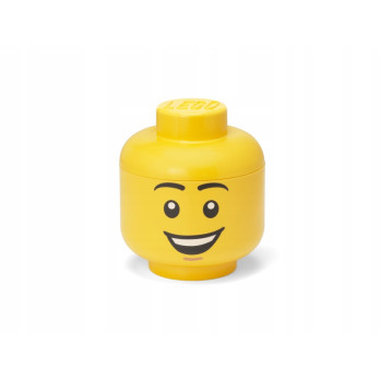 Pojemnik LEGO uśmiechnięta głowa minifigurki żółta 8,5 l
