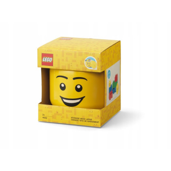 Pojemnik LEGO uśmiechnięta głowa minifigurki żółta 8,5 l