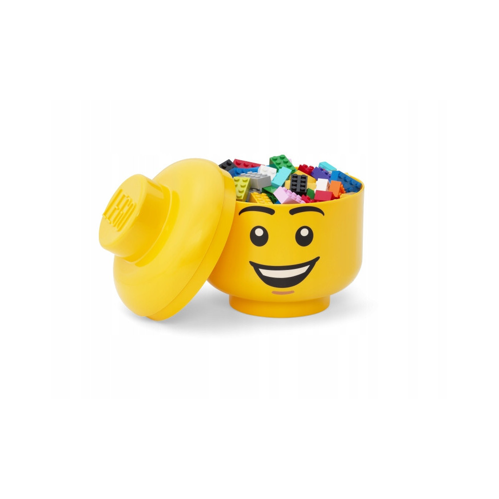 Pojemnik LEGO uśmiechnięta głowa minifigurki żółta 8,5 l